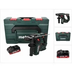 METABO® Metabo BH 18 LTX BL 16 Perceuse à Percussion Sans Fil 18 V 1,3 J SDS-plus Brushless + 1x Batterie 4,0 Ah + Coffret MetaBOX - Sans Chargeur -Perceuse Soldes 2022 48934091 5