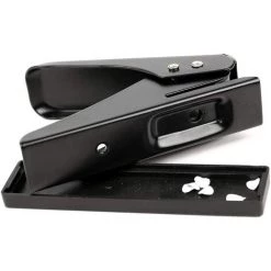 ECHOO Perforateur à 1 Trou à Faible Force, Perforateur à Un Trou, Perforateur à Papier, Trou De 1/4 Pouce, Capacité De 12 Feuilles, Métal, Noir -Perceuse Soldes 2022 49149865 4