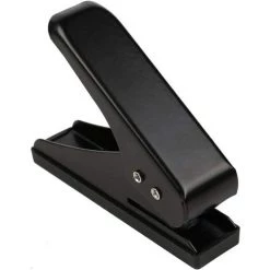 ECHOO Perforateur à 1 Trou à Faible Force, Perforateur à Un Trou, Perforateur à Papier, Trou De 1/4 Pouce, Capacité De 12 Feuilles, Métal, Noir -Perceuse Soldes 2022 49149865 5