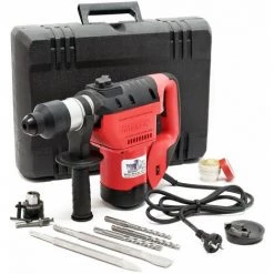 HELLOSHOP26 Marteau Perforateur De 1500 Watts Et 3000 Tr/min Avec Mèche Et Ciseau - Or 8 HELLOSHOP26 Marteau Perforateur De 1500 Watts Et 3000 Tr/min Avec Mèche Et Ciseau - Or -Perceuse Soldes 2022 49238893 2