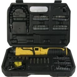 Tournevis Électrique 3,6V - Batterie 1.3Ah - Fonction à 90 - Mallette De 82 Pièces - Nemura -Perceuse Soldes 2022 49357066 2