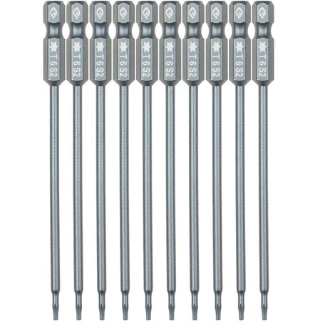 SUPERSELLER Accessoire Pour Une Perceuse Jeu D'embouts Torx De Sécurité 10 Pièces Jeu D'embouts Torx Inviolables à Entraînement 1/4" Jeu D'embouts De Tournevis Magnétiques En Acier S2 De 3, 93 Pouces De Long Pour Tournevis électrique Perceuse à Main électrique, T6 3 SUPERSELLER Accessoire Pour Une Perceuse Jeu D'embouts Torx De Sécurité 10 Pièces Jeu D'embouts Torx Inviolables à Entraînement 1/4" Jeu D'embouts De Tournevis Magnétiques En Acier S2 De 3, 93 Pouces De Long Pour Tournevis électrique Perceuse à Main électrique, T6