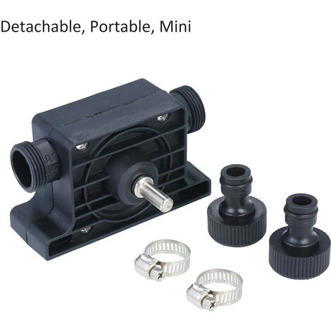 SUPERSELLER Accessoire Pour Une Perceuse Pompe De Perceuse électrique Portable Auto-amorçante Pompe à Eau De Transfert De Fluide D'huile Ménage Petite Perceuse à Main Pompe D'entraînement Pompe Diesel, Black 5 SUPERSELLER Accessoire Pour Une Perceuse Pompe De Perceuse électrique Portable Auto-amorçante Pompe à Eau De Transfert De Fluide D'huile Ménage Petite Perceuse à Main Pompe D'entraînement Pompe Diesel, Black – Image 3
