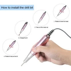 SUPERSELLER Abrasif D'outil Multifonction Professionnel Électrique Nail Art Perceuse Stylo Poignée Fichier Polonais Grind Machine Pièce À Main Manucure Pédicure Outil Nail Art Accessoires, Pink - Rose 9 SUPERSELLER Abrasif D'outil Multifonction Professionnel Électrique Nail Art Perceuse Stylo Poignée Fichier Polonais Grind Machine Pièce À Main Manucure Pédicure Outil Nail Art Accessoires, Pink - Rose -Perceuse Soldes 2022 49477421 3