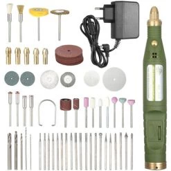 SUPERSELLER Accessoire Pour Une Perceuse Mini Broyeur électrique Multifonctionnel Kit D'outils Et D'accessoires Rotatifs à Vitesse Variable Perceuse électrique Meulage Fraisage Gravure Outils De Polissage AC100-240V Prise UE, EU Plug -Perceuse Soldes 2022 49477428 5