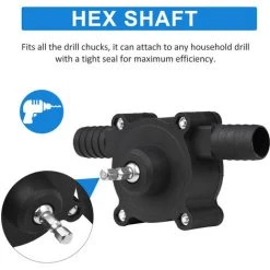 SUPERSELLER Accessoire Pour Une Perceuse Pompe De Forage Portable Pompe De Transfert D'eau Liquide Auto-amorçante Pompe De Cale D'urgence Pompe D'arrosage De Réservoir De Poissons Pour Toutes Les Perceuses Et Tous Les Fluides, Black -Perceuse Soldes 2022 49477543 5