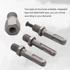 HAPPYSHOPPING Tige D'adaptation Pour Strass Marteau électrique à Bielle De Conversion Pour Strass Adaptateur Monobloc Fendu En Option, Tige Ronde (intégrée) - Tige Ronde (intégrée) -Perceuse Soldes 2022 49604802 5