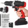 PROSTER Perceuse Sans Fil, Kit Perceuse Visseuse Sans Fil Perforateur Burineur Perceuse-visseuse Lithium-ion 21V 18+1 Couple Polisseuse Voiture Sans Fil Pour Perceuse à Bois Bleu -Perceuse Soldes 2022 49816982 1