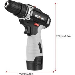 NANWEI Perceuse électrique Sans Fil Portable, Mandrin 3/8 Po, 25+1 Réglage Du Couple De Vitesse Avec LED - 16.8V, 2 Batteries -Perceuse Soldes 2022 49932386 5