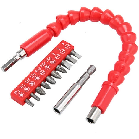 HAPPYSHOPPING Jeu D'arbres Universels Accessoires Pour Perceuse électrique Arbre Flexible Multifonctionnel 10 Embouts De Tournevis 1 Tige D'extension Jeu De Forets Rechargeables Compagnon De Perceuse électrique En Trois Pièces 3 HAPPYSHOPPING Jeu D'arbres Universels Accessoires Pour Perceuse électrique Arbre Flexible Multifonctionnel 10 Embouts De Tournevis 1 Tige D'extension Jeu De Forets Rechargeables Compagnon De Perceuse électrique En Trois Pièces