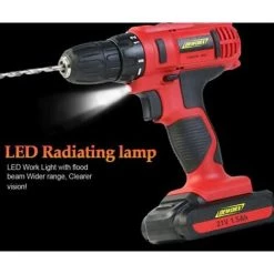 GOJOY Perceuse-visseuse Sans Fil Avec 2 Vitesses - 0-1500 Tr/min - Pour Murs De Forage DIY. -Perceuse Soldes 2022 50002066 2