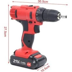 GOJOY Perceuse-visseuse Sans Fil Avec 2 Vitesses - 0-1500 Tr/min - Pour Murs De Forage DIY. -Perceuse Soldes 2022 50002066 4