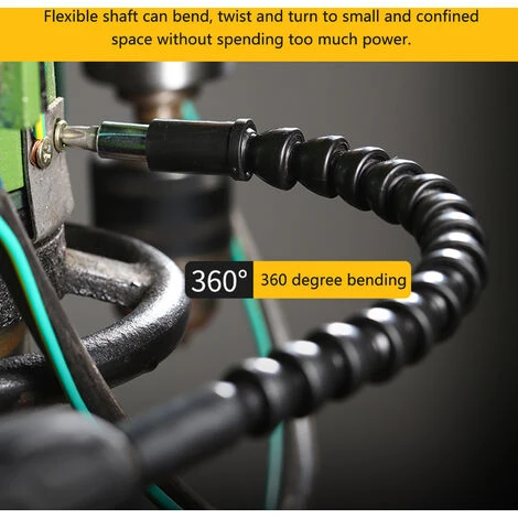 SUPERSELLER Visseuse Et Tournevis électrique 1 Pièces Extension De Foret D'arbre Flexible 11.61 Pouces 295mm Porte-tournevis D'extension D'arbre Perceuse électrique, Noir - Noir 7 SUPERSELLER Visseuse Et Tournevis électrique 1 Pièces Extension De Foret D'arbre Flexible 11.61 Pouces 295mm Porte-tournevis D'extension D'arbre Perceuse électrique, Noir - Noir – Image 5