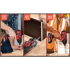 Meterk Perceuse à Percussion, Ensemble De Perceuse à Percussion Sans Fil 20 V -Perceuse Soldes 2022 50453803 2