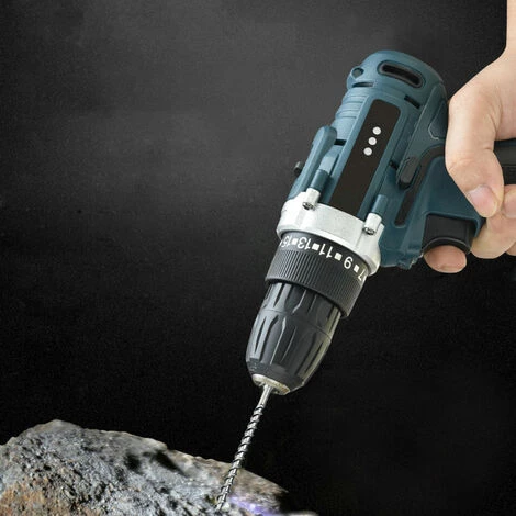 ASUPERMALL Perceuse électrique Sans Fil à Double Vitesse Perceuse électrique Rechargeable Perceuse à Main à Vitesse Variable Alimentée Par Batterie Au Lithium Avec 2 Piles, 21 V 5 ASUPERMALL Perceuse électrique Sans Fil à Double Vitesse Perceuse électrique Rechargeable Perceuse à Main à Vitesse Variable Alimentée Par Batterie Au Lithium Avec 2 Piles, 21 V – Image 3