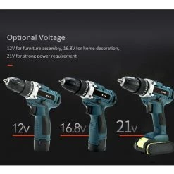 ASUPERMALL Perceuse électrique Sans Fil à Double Vitesse Perceuse électrique Rechargeable Perceuse à Main à Vitesse Variable Alimentée Par Batterie Au Lithium Avec 2 Piles, 21 V 10 ASUPERMALL Perceuse électrique Sans Fil à Double Vitesse Perceuse électrique Rechargeable Perceuse à Main à Vitesse Variable Alimentée Par Batterie Au Lithium Avec 2 Piles, 21 V -Perceuse Soldes 2022 50454207 4