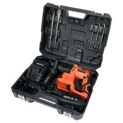 YATO : Marteau Perforateur Sans Fil 18V Avec 3 Modes + Batterie + Chargeur -Perceuse Soldes 2022 50851199 3