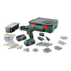 BOSCH VERT Perceuse Visseuse à Percussion PSB 1800 LI-2 2x1,5Ah SystemBox + Acc BOSCH - 06039A330K