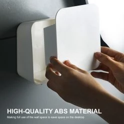 LIFCAUSAL Boîte De Rangement Murale En Coton-tige Organisateur De Rangement Pour Tampons De Maquillage Bidon De Rangement Organisateur De Salle De Bain Pour Décoration D'intérieur Cuisine Salle De Bain Bureau -Perceuse Soldes 2022 51060485 4