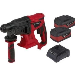 TOOLCRAFT ABH-800 / TAWB-200 SDS-Plus-Marteau Perforateur-burineur Sans Fil 20 V 4000 MAh Li-Ion + 2 Batteries