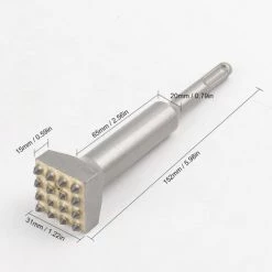 SUPERSELLER Perforateur - Burineur Marteau électrique Burin Peu Pour Rugosité De Surface Percussion Marteau Burin Outil Pour Mur Béton Carreaux De Céramique, Argent -Perceuse Soldes 2022 51246138 3