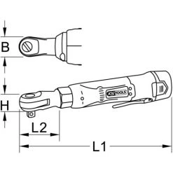 KSTOOLS® KS TOOLS 1/2'' Clé à Rochet Sur Batterie, 62Nm, 180 Tr/min 10,8V, Avec 2 Batteries Et Chargeur -Perceuse Soldes 2022 51276783 5