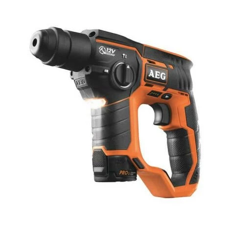 Perforateur AEG 12V SDSPLUS Li-ion - 2 Batteries 2.0Ah - 1 Chargeur 40min - BBH 12 LI-202C - Noir Et Orange 3 Perforateur AEG 12V SDSPLUS Li-ion - 2 Batteries 2.0Ah - 1 Chargeur 40min - BBH 12 LI-202C - Noir Et Orange