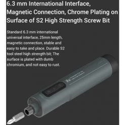 IFu 6.3mm Safety Power Tournevis électrique Réglage De La 3ème Vitesse Vitesse Maximale à Vide 260r / Min 29Pcs Bit BS1 Plus Gris -Perceuse Soldes 2022 51389755 2