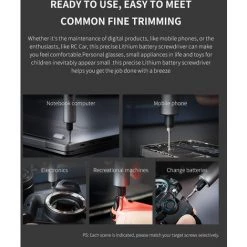 IFu Precision Tournevis électrique Vitesse Maximale à Vide 200r/min 37Pcs Bit D2 Plus Métal Gris -Perceuse Soldes 2022 51389759 3
