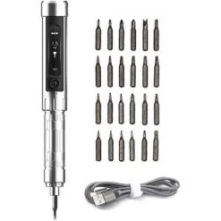 HAPPYSHOPPING MINIWARE ES15 Tournevis électrique Somatosensoriel Intelligent Tournevis Portatif Portatif Tournevis Sans Fil De Haute Précision Avec écran OLED Éclairage Avant Avec 24 Têtes à Douille Batterie Au Lithium Intégrée 10 HAPPYSHOPPING MINIWARE ES15 Tournevis électrique Somatosensoriel Intelligent Tournevis Portatif Portatif Tournevis Sans Fil De Haute Précision Avec écran OLED Éclairage Avant Avec 24 Têtes à Douille Batterie Au Lithium Intégrée -Perceuse Soldes 2022 51390078 4