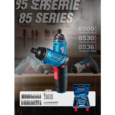 ZHUOXUAN 1pcs Visseuse Sans Fil 5Nm, Visseuse Devisseuse Sans Fil 1.5Ah 3.6V Avec 39 Accessoires, Lampe LED, Clé à Cliquet, Adaptateur De Charge Avec Câble USB Et Boîte De Rangement 3 ZHUOXUAN 1pcs Visseuse Sans Fil 5Nm, Visseuse Devisseuse Sans Fil 1.5Ah 3.6V Avec 39 Accessoires, Lampe LED, Clé à Cliquet, Adaptateur De Charge Avec Câble USB Et Boîte De Rangement