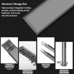 LITZEE Tournevis Precision Iphone,48pcs Mini Kit Tournevis Réparation De Téléphone Portable Acier Pour Outil S2, Modèle De Téléphone Portable, Appareil Photo, Ordinateur -Perceuse Soldes 2022 51548996 4