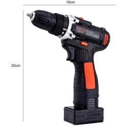 SUPERSELLER Entretien De La Voiture Kit De Perceuse/visseuse Sans Fil 25 V 1350 Tr/min Polisseuse à Vitesse Variable Ensemble De Cireur De Tampon De Voiture Tournevis électrique Avec Lumière Rechargeable Avec 5 Embouts 1 Tampon De Polissage Pour L'installation De Meu -Perceuse Soldes 2022 51780073 4