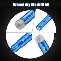 QERSTA Forets Mèches Diamant, Coffret 7 Mèches Foret Diamant Jeu De Forets Pour Carrelage Foret à Métau, 5/6/8/10/12/14/16mm - Pour Carrelage Céramique Grès Cérame Tuiles Verre Pierre -Perceuse Soldes 2022 51901906 5