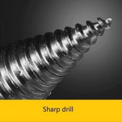 QERSTA Foret à Fendre Le Bois De Chauffage Foret à Bois De Chauffage Robuste Tournevis Conique à Fendre Foret à Cône à Bois Pour Perceuse à Main Avec Tige Hexagonale à 3 Poignées Carrée Et Ronde (32 Mm) -Perceuse Soldes 2022 51901974 5
