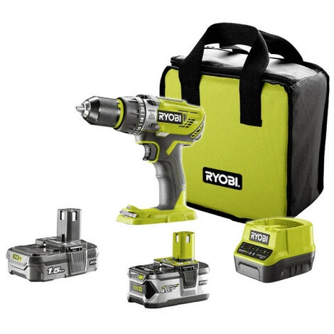 Perceuse-visseuse 2 Vitesses RYOBI 18V ONEPLUS - 2 Batteries LithiumPlus 4,0 Ah Et 1,5Ah - 1 Chargeur Rapide - R18DD3 - 2415BS 3 Perceuse-visseuse 2 Vitesses RYOBI 18V ONEPLUS - 2 Batteries LithiumPlus 4,0 Ah Et 1,5Ah - 1 Chargeur Rapide - R18DD3 - 2415BS