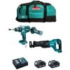MAKITA Kit MK209 (DHP481 DJR186 2 X 5,0 Ah DC18RC LXT600) -Perceuse Soldes 2022 51930818 1