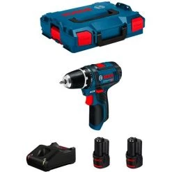 Perceuse-Visseuse BOSCH GSR 12V-15 (2 X 3,0 Ah GAL12V-40 L-Boxx 102)