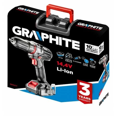 BRICOLINE Perceuse Sans Fil 14,4 V, Li-Ion / 2,0 Ah, Mallette 4 BRICOLINE Perceuse Sans Fil 14,4 V, Li-Ion / 2,0 Ah, Mallette – Image 2