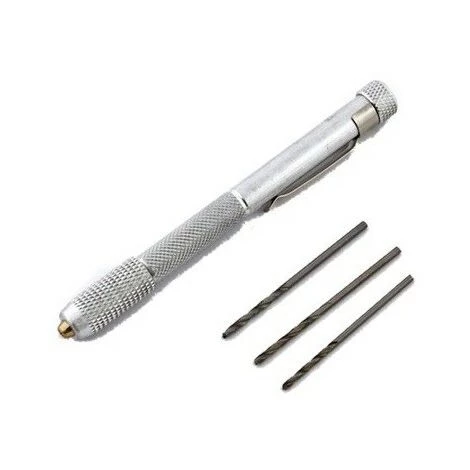 BRICOLINE Mini Perceuse à Main + 3 Forets 3 BRICOLINE Mini Perceuse à Main + 3 Forets