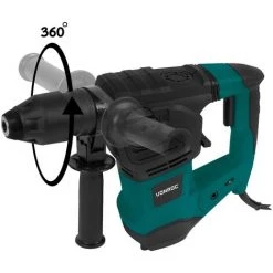 VONROC Marteau Perforateur 1800W - 6 Joule - Vitesse Réglable - SDS Plus - 4 Fonctions - Forets Et Burins Inclus -Perceuse Soldes 2022 52543927 3