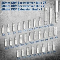 DECKON Visseuse Sans Fil, 6Nm Tournevis Electrique 3,6V Avec 30 Accessoires, Visseuse Devisseuse Avec Lampe LED, 2 Sens De Rotation, Indicateur De Batterie Et Chargeur, Professionnel Pour Bricolage -Perceuse Soldes 2022 52693699 3