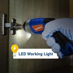 DECKON Visseuse Sans Fil, 6Nm Tournevis Electrique 3,6V Avec 30 Accessoires, Visseuse Devisseuse Avec Lampe LED, 2 Sens De Rotation, Indicateur De Batterie Et Chargeur, Professionnel Pour Bricolage -Perceuse Soldes 2022 52693699 5