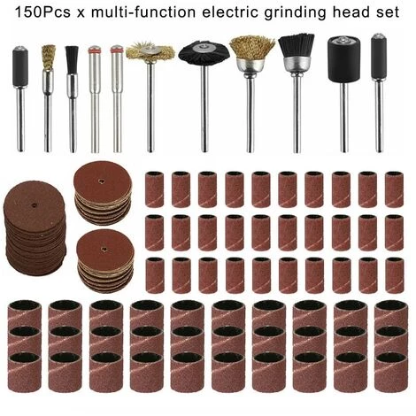DECKON Mini Perceuse électrique, Ensemble De 150 Pièces, Meuleuse, Meulage Et Polissage, Mèche Fonctionnant Sur L'acier Inoxydable Et D'autres Métaux, Durable 3 DECKON Mini Perceuse électrique, Ensemble De 150 Pièces, Meuleuse, Meulage Et Polissage, Mèche Fonctionnant Sur L'acier Inoxydable Et D'autres Métaux, Durable