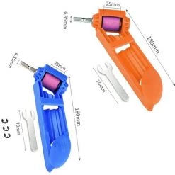DECKON Perceuse électrique En Corindon, Portable 2-12.5 Mm, Affûteur De Perceuse électrique En Corindon, Broyeur De Perceuse électrique, Polissage Réparation De Perceuse, Outil D'affûtage Orange 2pcs -Perceuse Soldes 2022 52767833 3