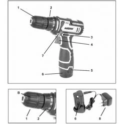 BR??DER MANNESMANN Brüder Mannesmann Perceuse Sans Fil 12 V 1,3 Ah -Perceuse Soldes 2022 52805414 3