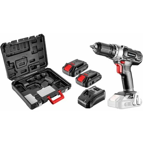 Perceuse-visseuse Sans Fil GRAPHITE - 18V - 55Nm - Set Avec Batterie Et Chargeur 3 Perceuse-visseuse Sans Fil GRAPHITE - 18V - 55Nm - Set Avec Batterie Et Chargeur