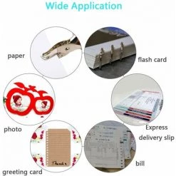 DENUOTOP 2 Pièces Perforatrice En Métal,Capacité Pour Feuilles Multiples Pour Une Capacité De 8 Feuilles,Outil Manuel De Perforation Pour École De Bureau à La Maison,Diamètre De 3 Mm -Perceuse Soldes 2022 52867459 5