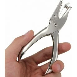 DENUOTOP 2 Pièces Perforatrice En Métal,Capacité Pour Feuilles Multiples Pour Une Capacité De 8 Feuilles,Outil Manuel De Perforation Pour École De Bureau à La Maison,Diamètre De 6 Mm -Perceuse Soldes 2022 52867472 3