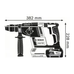 Perforateur Sans Fil BOSCH GBH 18V-26F Professional - Malette L-Boxx + 2 Batteries Li-ion 6.0Ah + Chargeur Rapide + Accessoires - 0611910002 -Perceuse Soldes 2022 5286956 3